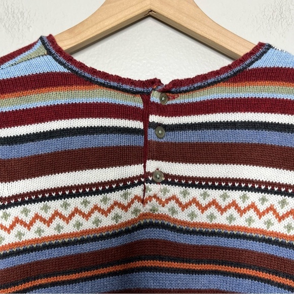 Hanna Andersson Girls Midi Dress‎ 10 Storyteller Fair Isle Patchwork Holiday - Picture 6 of 9